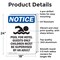 Signmission Pool For Hotel Guests, 18 in W x Rectangle, Aluminum OS-2PACK-NS-A-1824-V-17687 - alternate 5